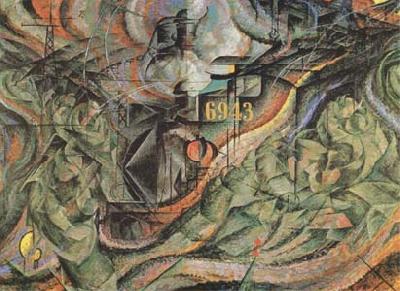 Umberto Boccioni State of Mind II The Farewells (mk09)